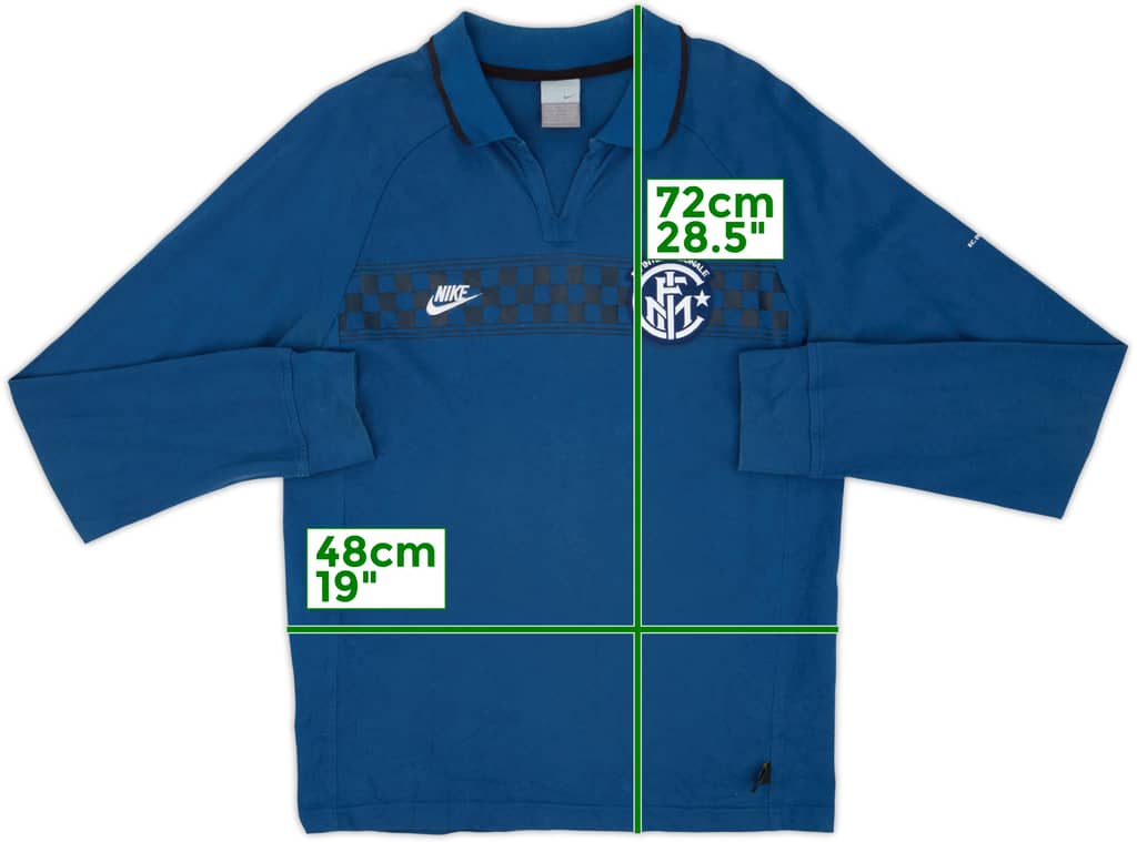 2006-07 Inter Milan Nike Polo L/S Shirt - 8/10 - (M)