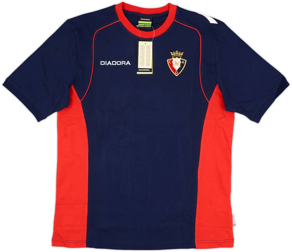 2008-09 Osasuna Diadora Cotton Tee (M)