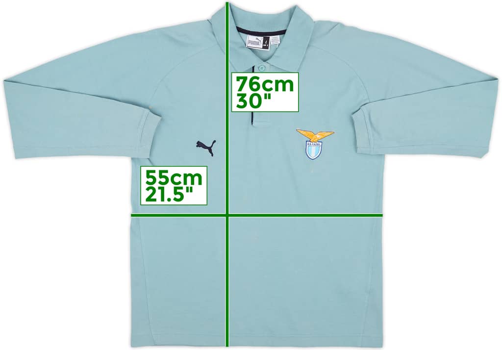 2003-04 Lazio Puma Polo L/S Shirt - 7/10 - (L)
