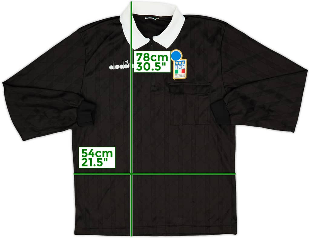 1990s Italy Diadora Referee L/S Shirt - 9/10 - (L)