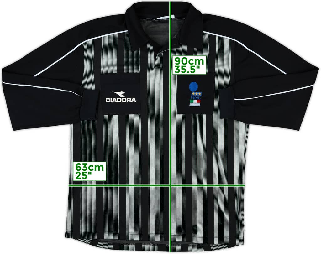 1999-00 Italy Diadora Referee L/S Shirt - 7/10 - (XL)
