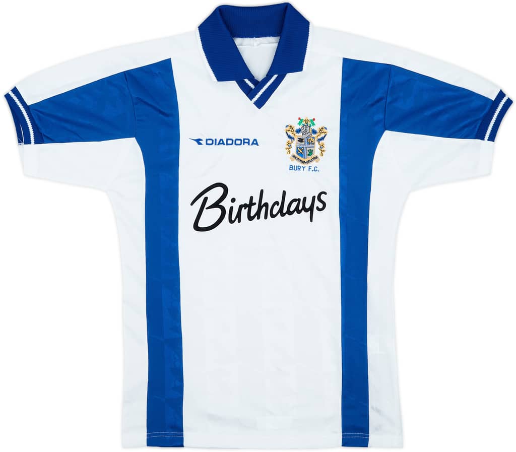 1999-01 Bury Home Shirt - 9/10 - (L.Boys)