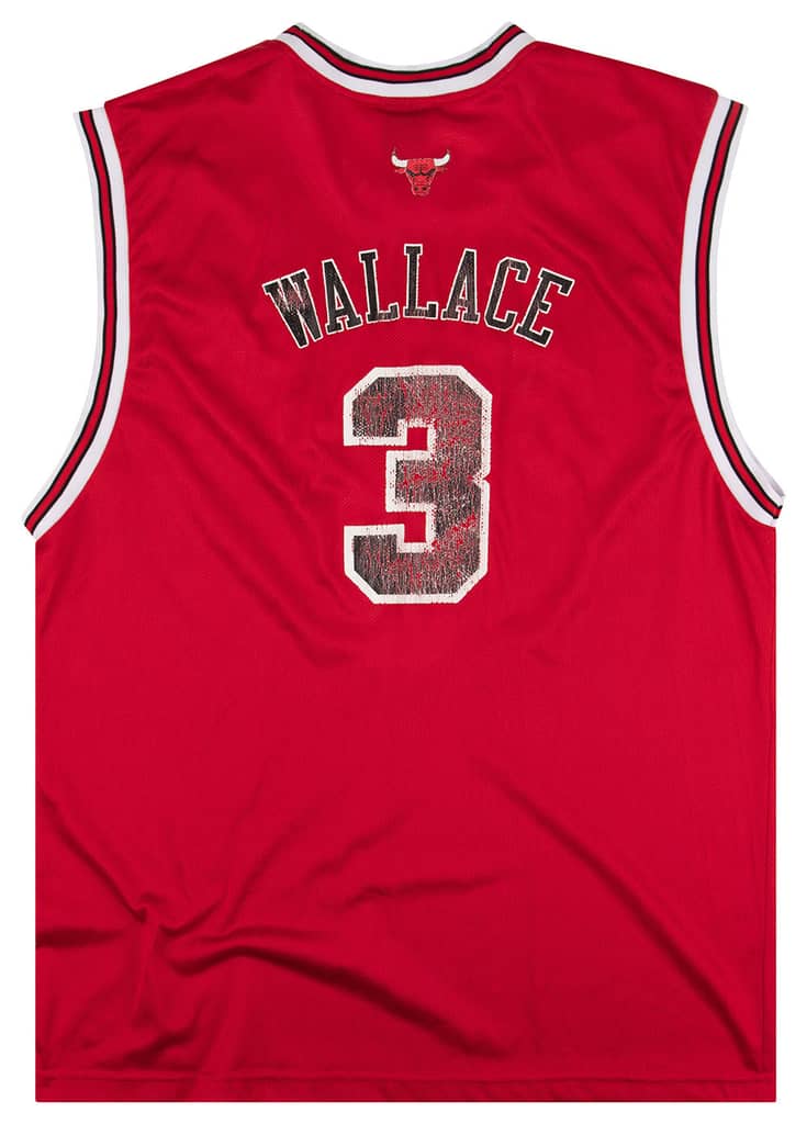 2006 Chicago Bulls Wallace #3 Reebok Jersey (Away) XXL