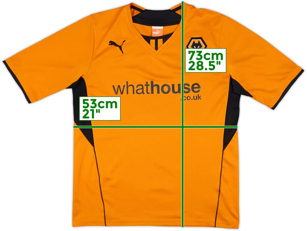 2013-14 Wolves Home Shirt - 9/10 - (L)