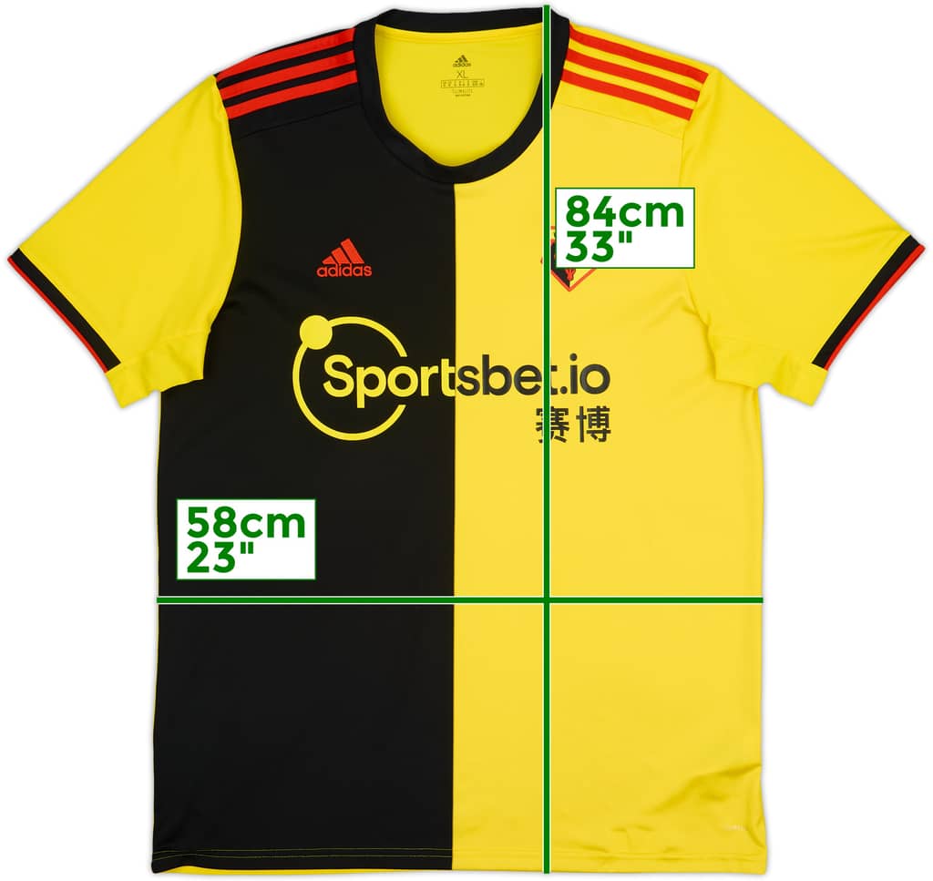 2019-20 Watford Home Shirt - 9/10 - (XL)