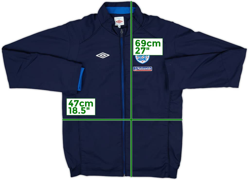 2010-11 England Track Jacket - 8/10 - (L.Boys)