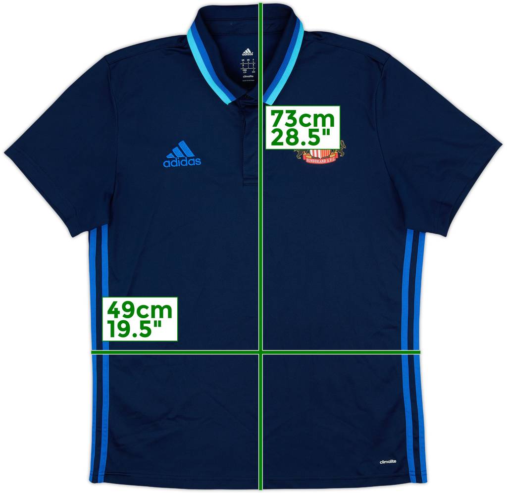 2015-16 Sunderland adidas Polo Shirt - 9/10 - (L)