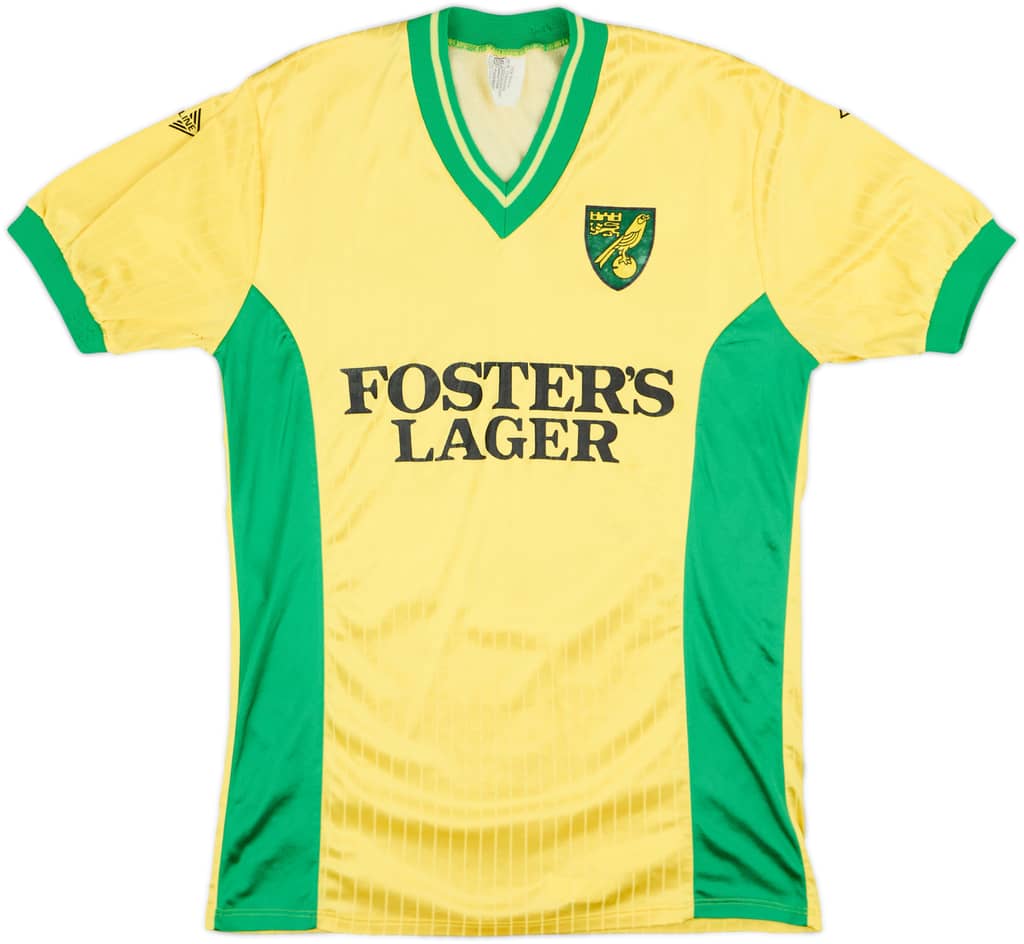 1987-89 Norwich Home Shirt - 9/10 - (M)