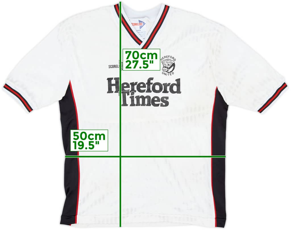 1989-90 Hereford United Home Shirt - 10/10 - (L)