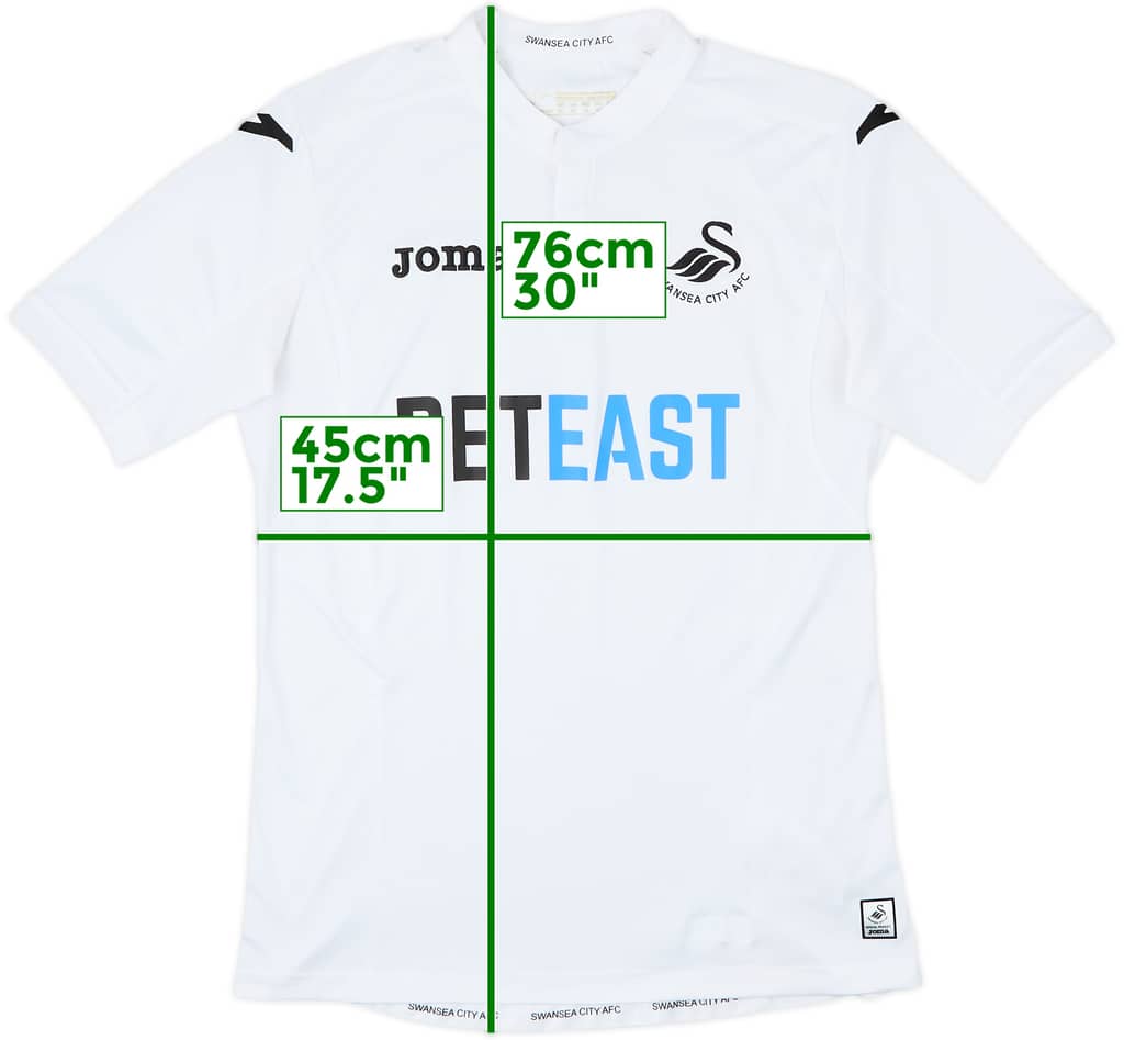 2016-17 Swansea Home Shirt - 8/10 - (M)