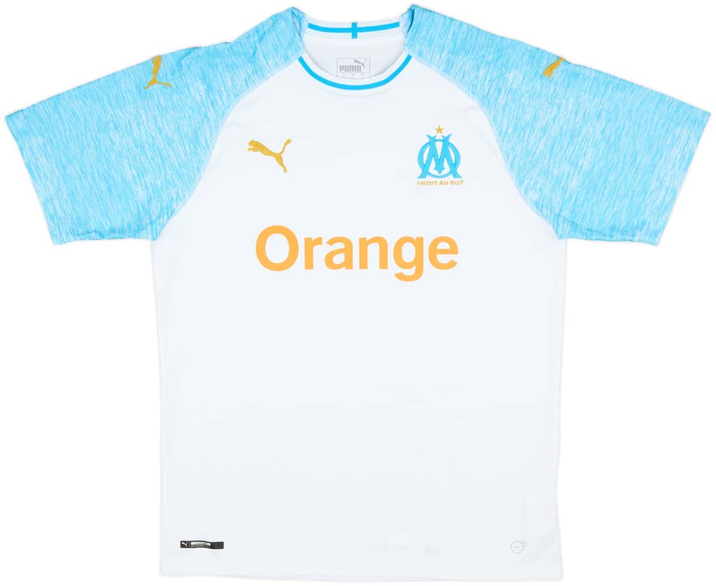 2018-19 Olympique Marseille Home Shirt - 10/10 - (L)