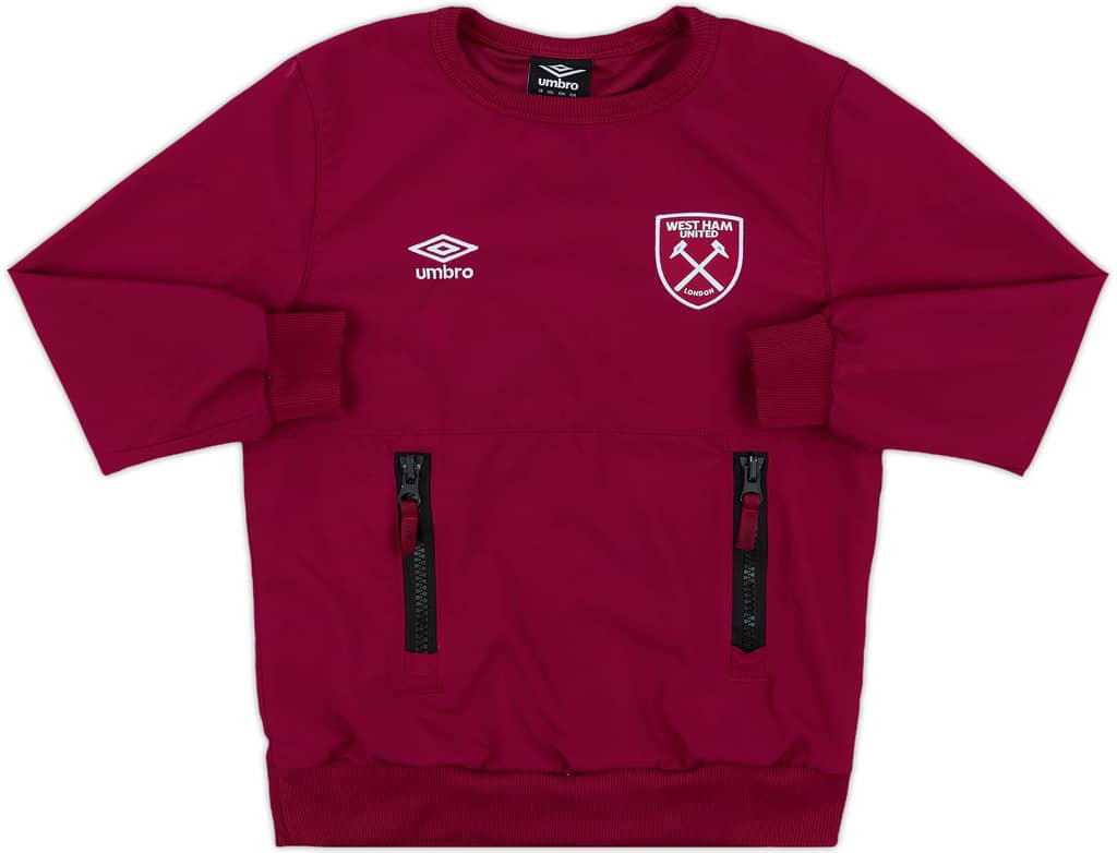 2022-23 West Ham Umbro Sweat Top - 9/10 - (S.Boys)