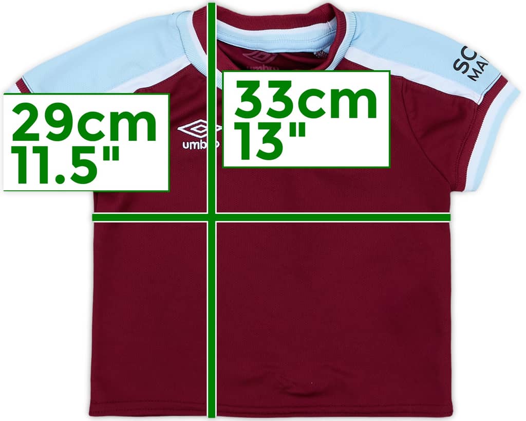 2021-22 West Ham Home Shirt - 8/10 - (2-3 Years)
