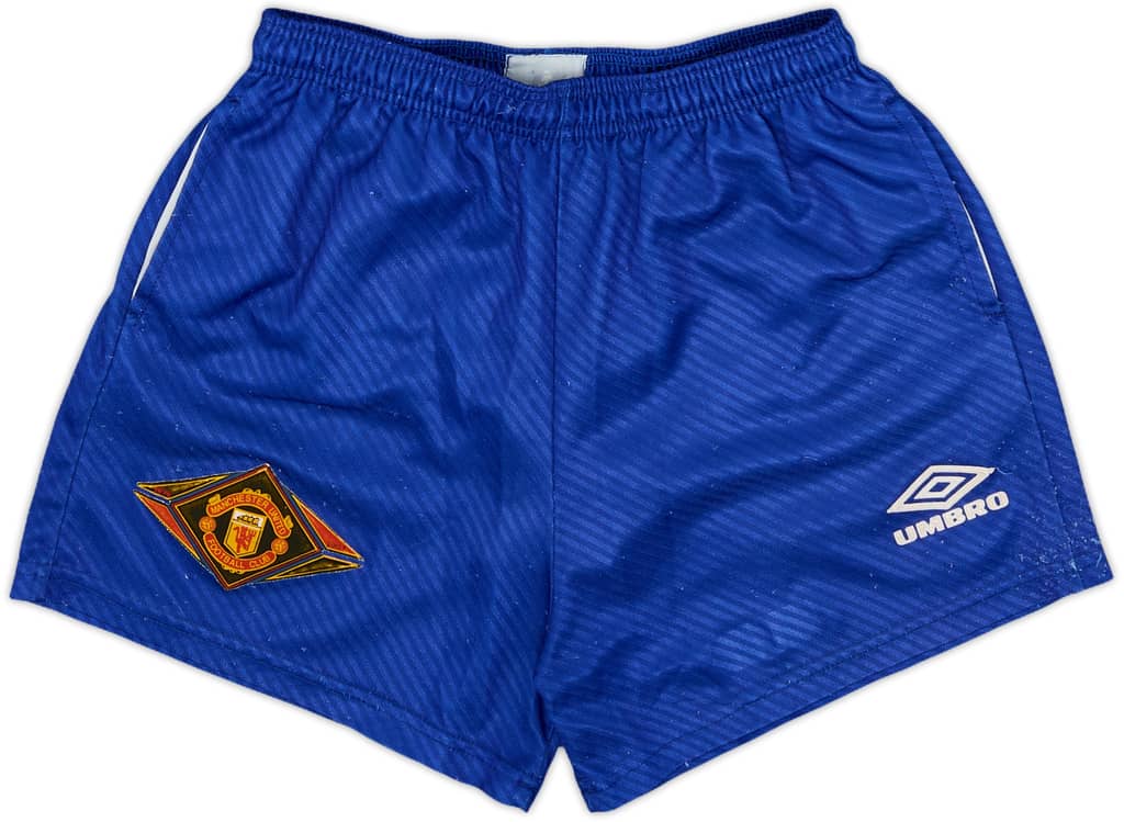 1994-96 Manchester United Umbro Training Shorts - 8/10 - (L.Boys)