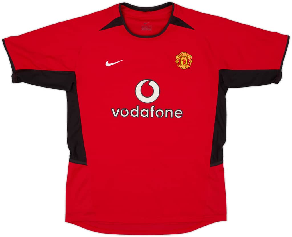 2002-04 Manchester United Home Shirt - 10/10 - (L.Boys)