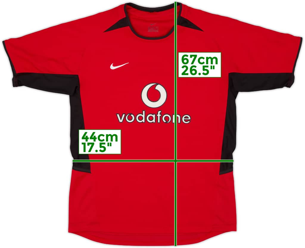 2002-04 Manchester United Home Shirt - 10/10 - (L.Boys)