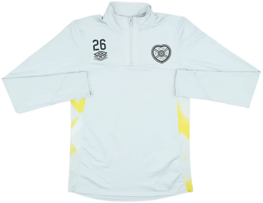 2018-19 Hearts Player Issue Umbro 1/4 Zip Training Top #26 - 7/10 - (S)