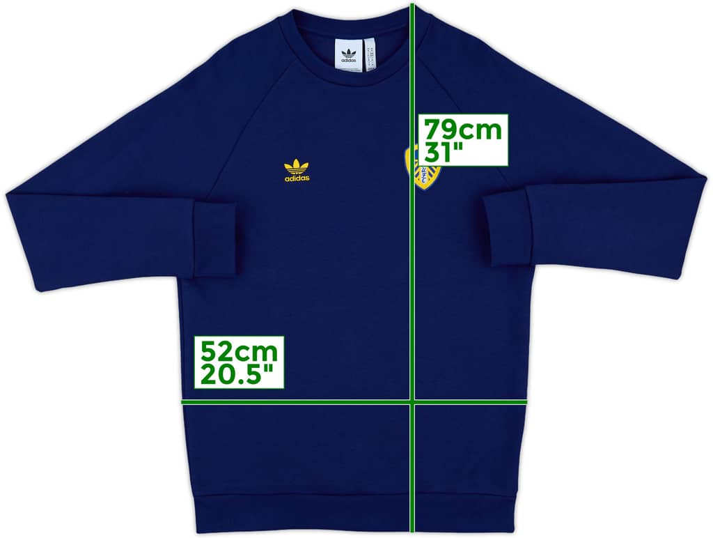 2022-23 Leeds United adidas Sweat Top - 9/10 - (M)