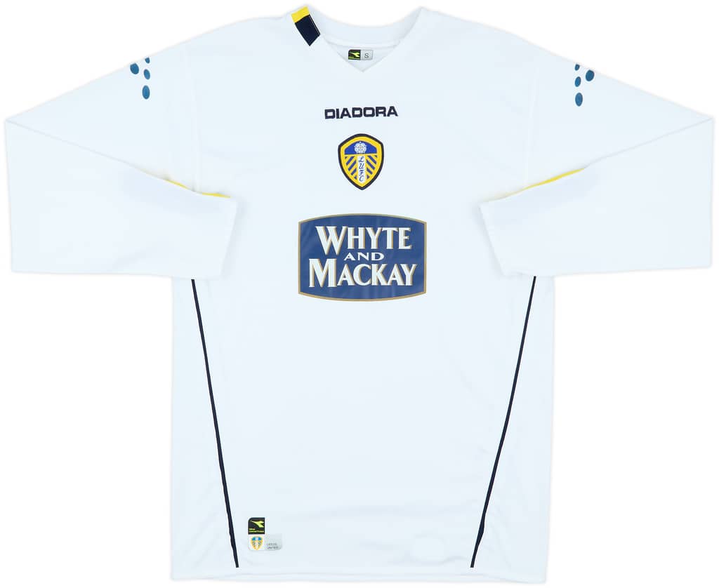 2004-05 Leeds United Home L/S Shirt - 7/10 - (S)
