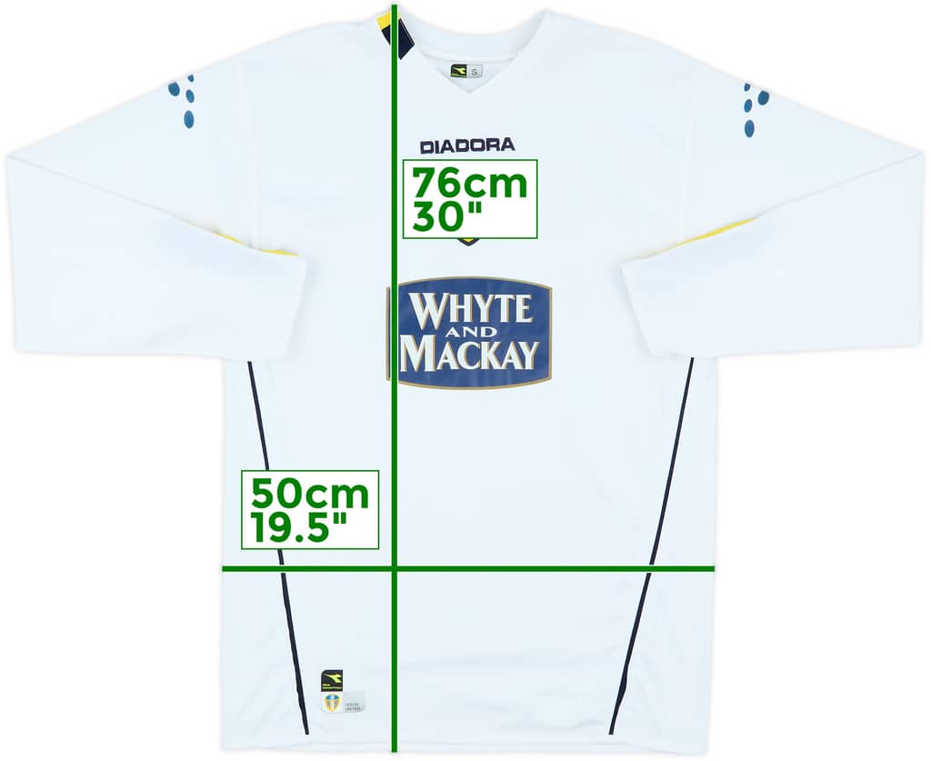 2004-05 Leeds United Home L/S Shirt - 7/10 - (S)