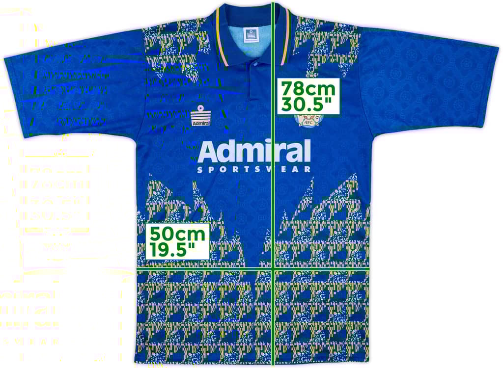 1992-93 Leeds United Camiseta Visitante - 8/10 - (M)