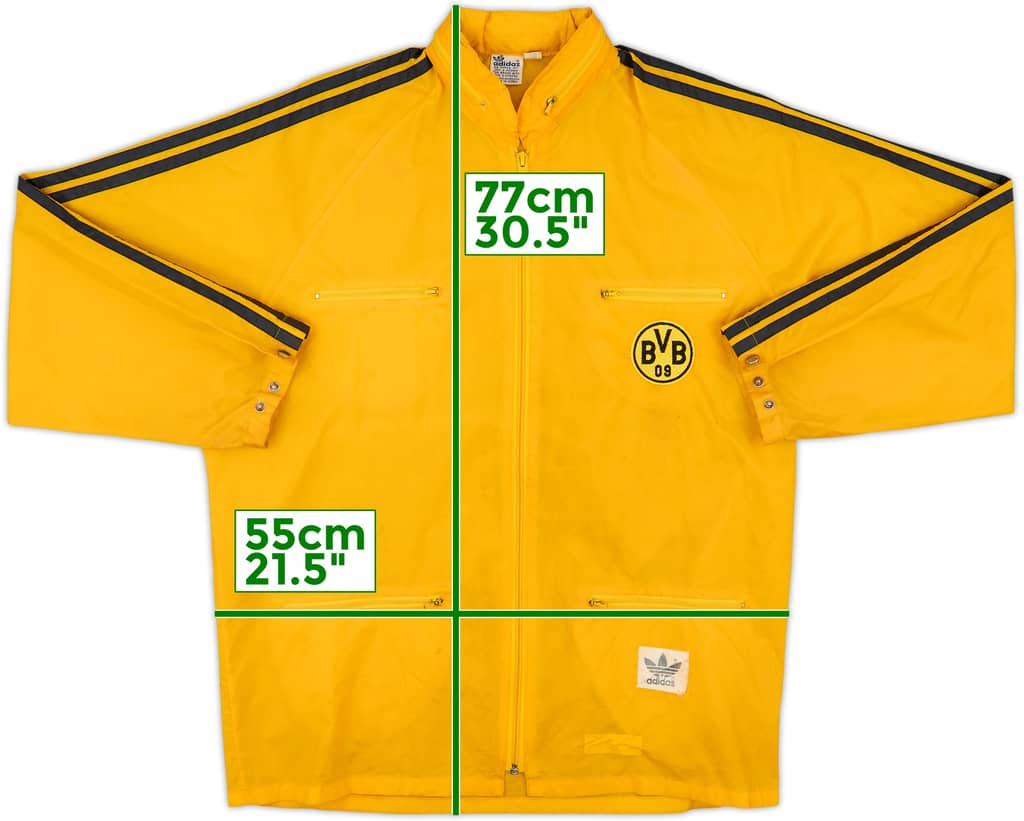 1980s adidas Template Hooded Windbreaker (Borussia Dortmund) - 6/10 - (M/L)