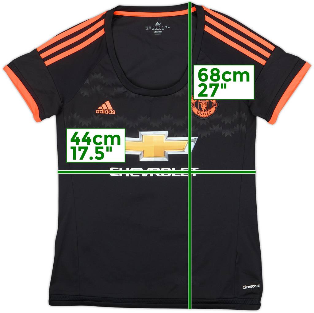 2015-16 Manchester United Third Shirt - 8/10 - (Women's M)