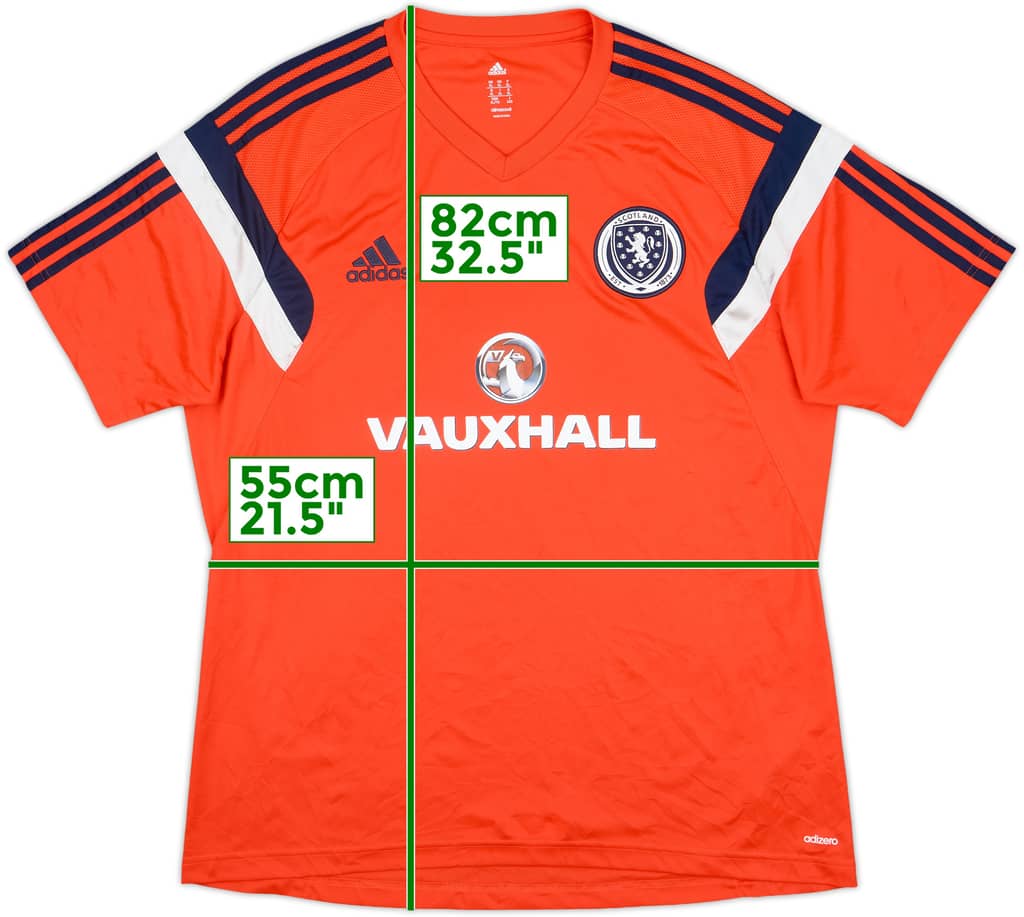 2013-14 Scotland adizero Training Shirt - 8/10 - (XXL)