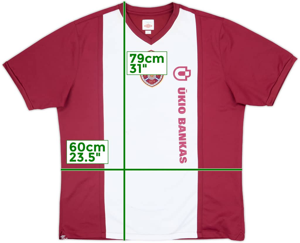 2010-11 Hearts Home Shirt - 6/10 - (XXL)