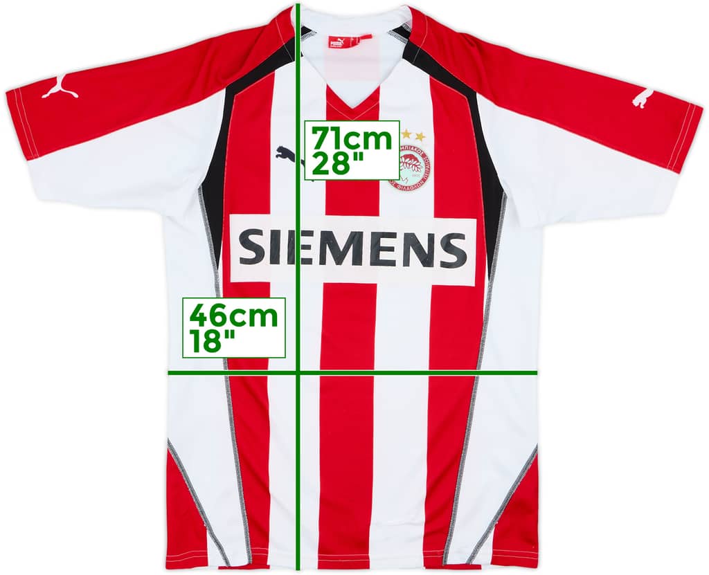 2005-06 Olympiakos Home Shirt - 4/10 - (M)