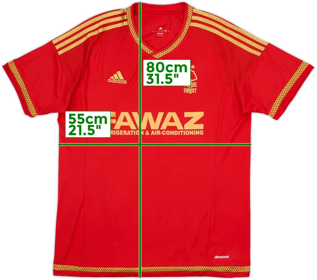 2015-16 Nottingham Forest Home Shirt - 8/10 - (L)