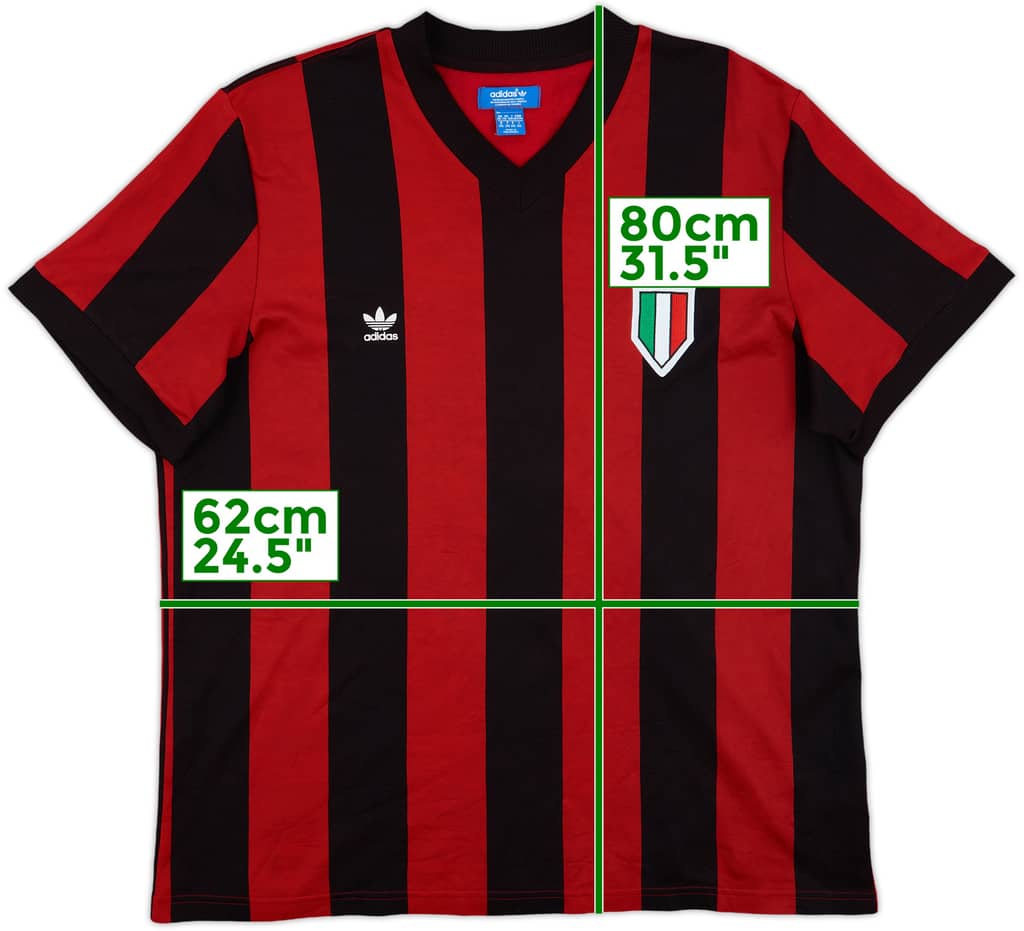 2013-14 AC Milan adidas Originals Retro Style Shirt - 8/10 - (XXL)