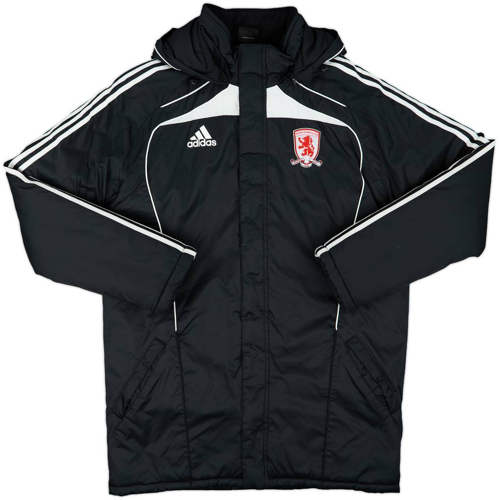 2010-11 Middlesbrough adidas Padded Bench Coat - 10/10 - (L)