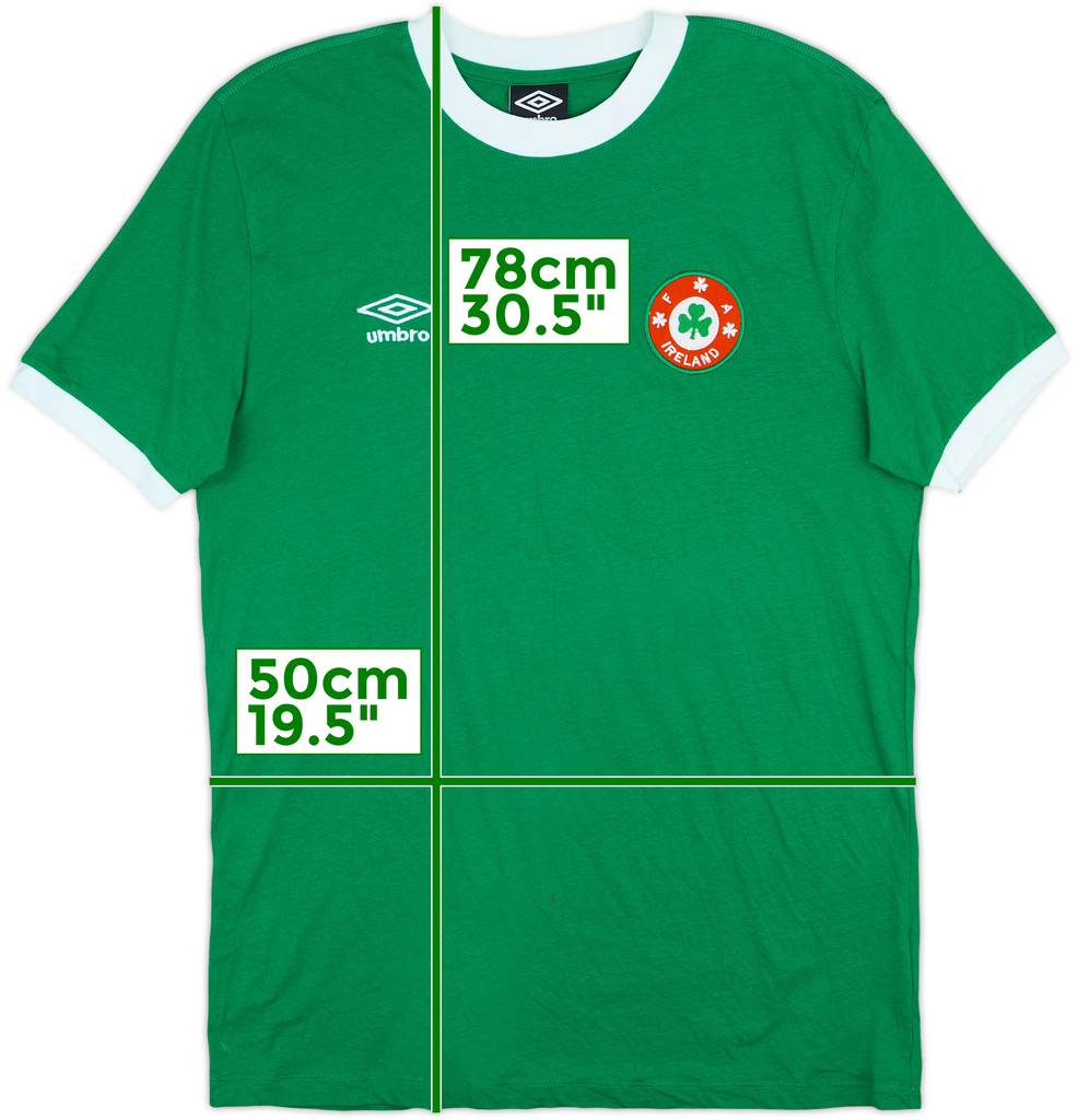 2020-21 Ireland Umbro Cotton Tee - 8/10 - (L)