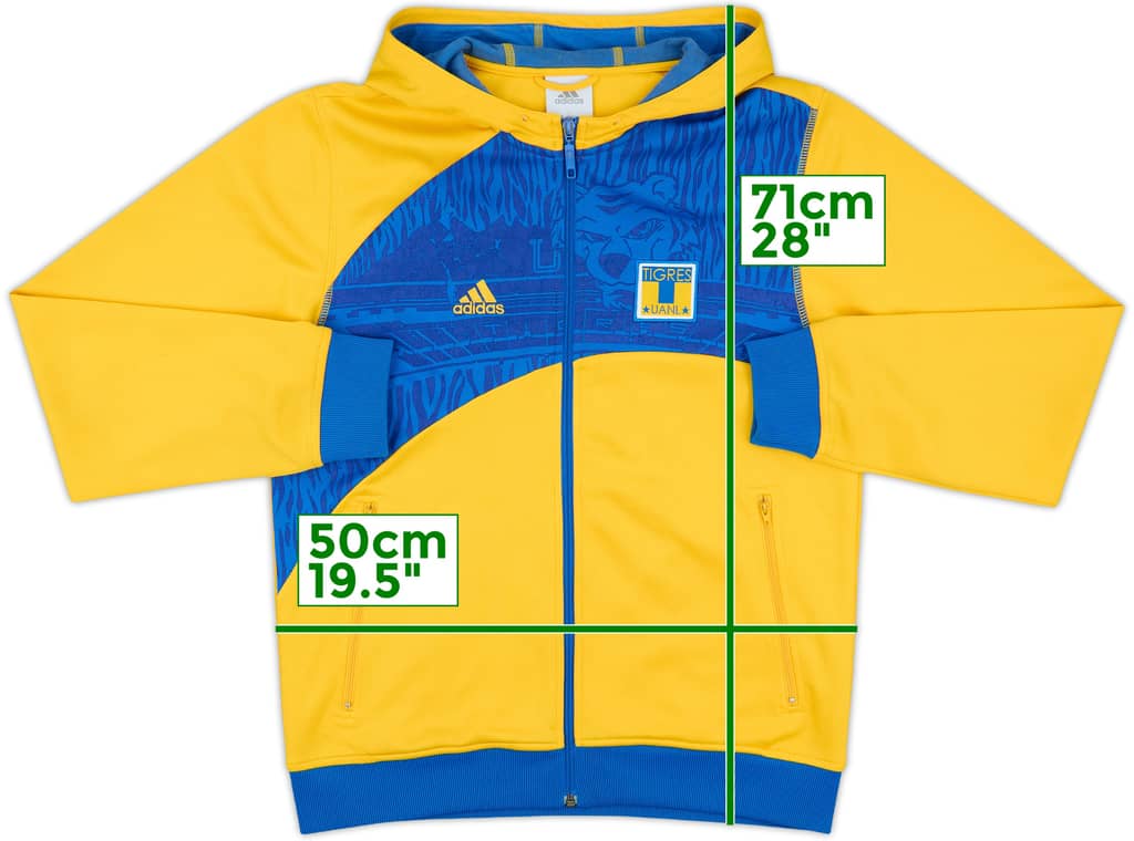 2008-09 Tigres UANL adidas Hooded Sweat Top - 7/10 - (L.Boys)