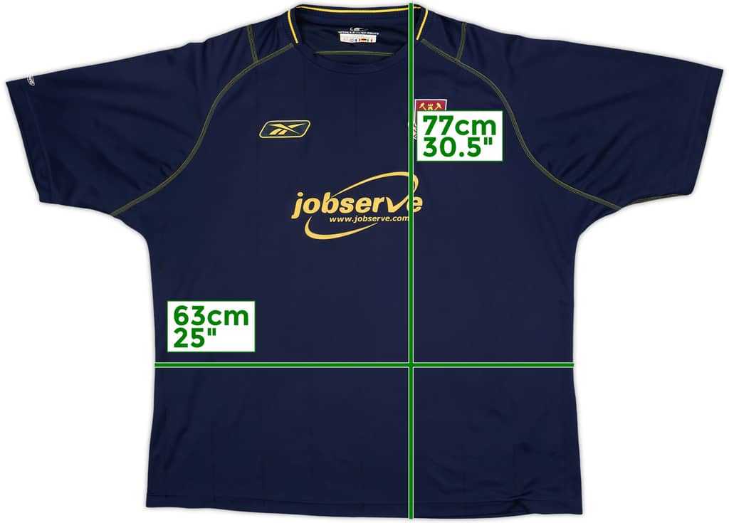 2003-04 West Ham Away Shirt - 8/10 - (XL)