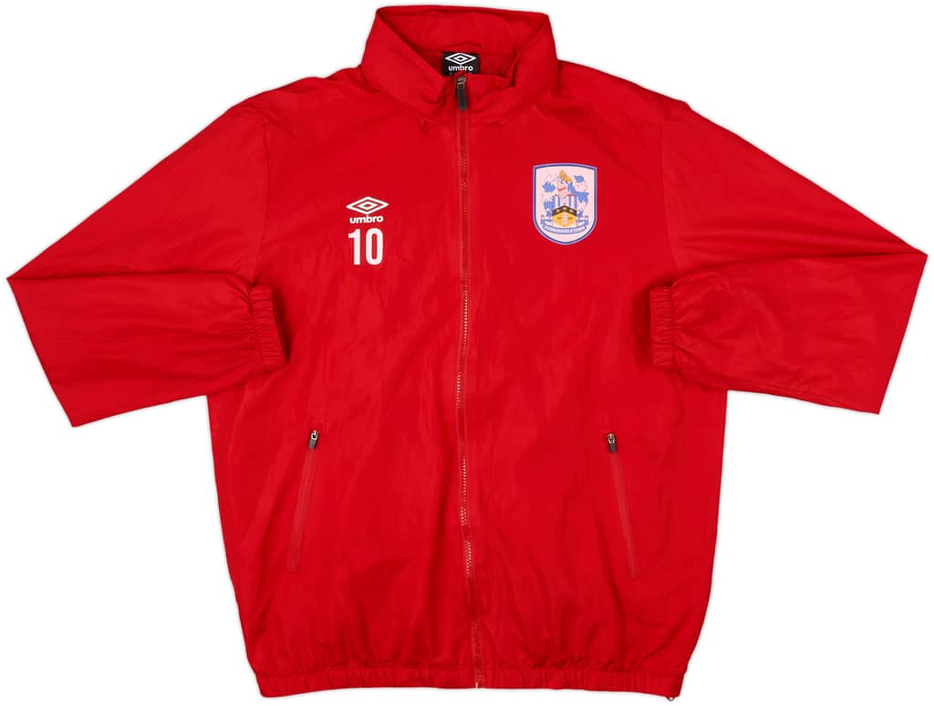 2020-21 Huddersfield Player Issue Umbro Hooded Track Jacket #10 - 8/10 - (M)