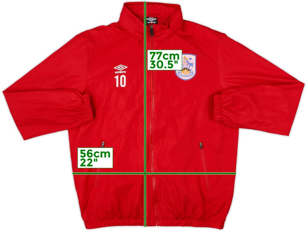 2020-21 Huddersfield Player Issue Umbro Hooded Track Jacket #10 - 8/10 - (M)