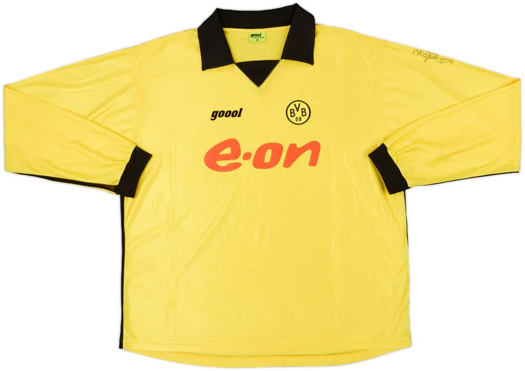 2003-04 Borussia Dortmund Euro Home L/S Shirt - 7/10 - (XXL)
