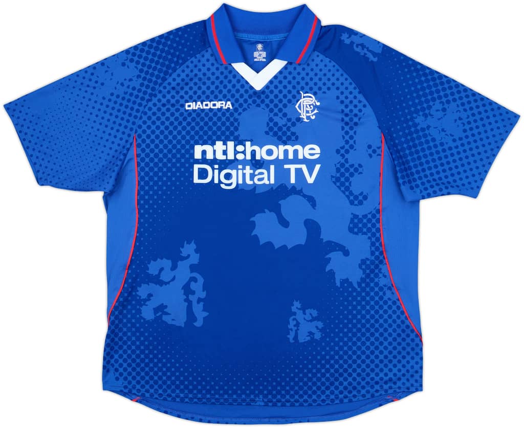 2002-03 Rangers Home Shirt - 9/10 - (XL)