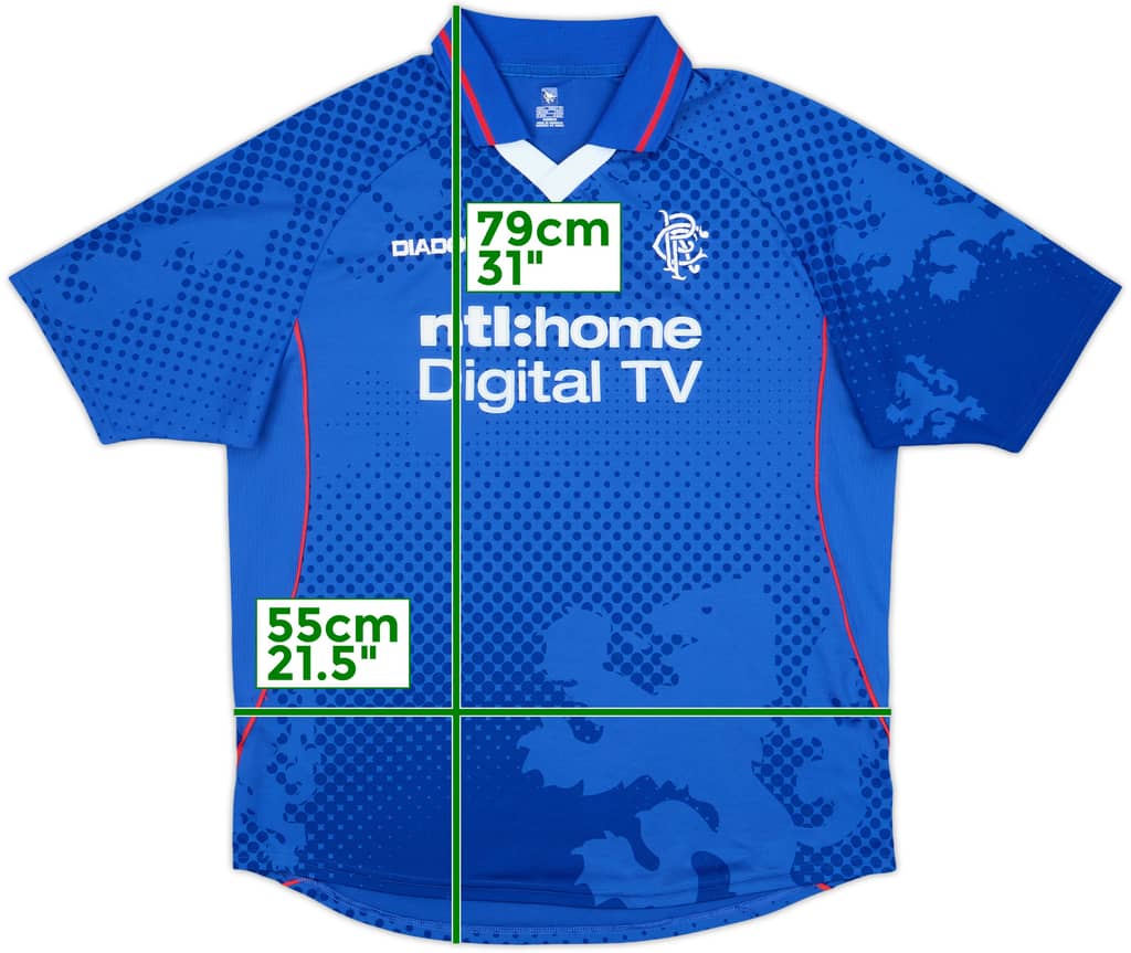 2002-03 Rangers Home Shirt - 8/10 - (L)