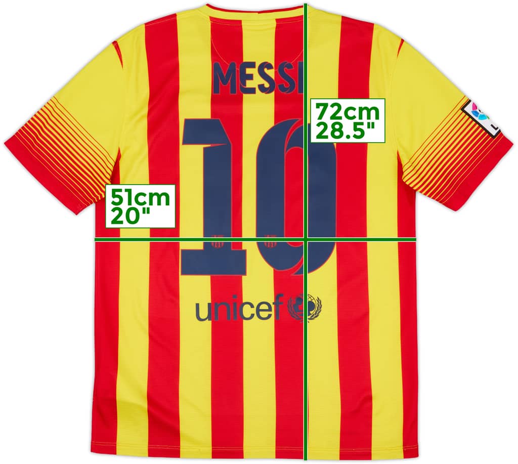 2013-15 Barcelona Away Shirt Messi #10 - 7/10 - (M)