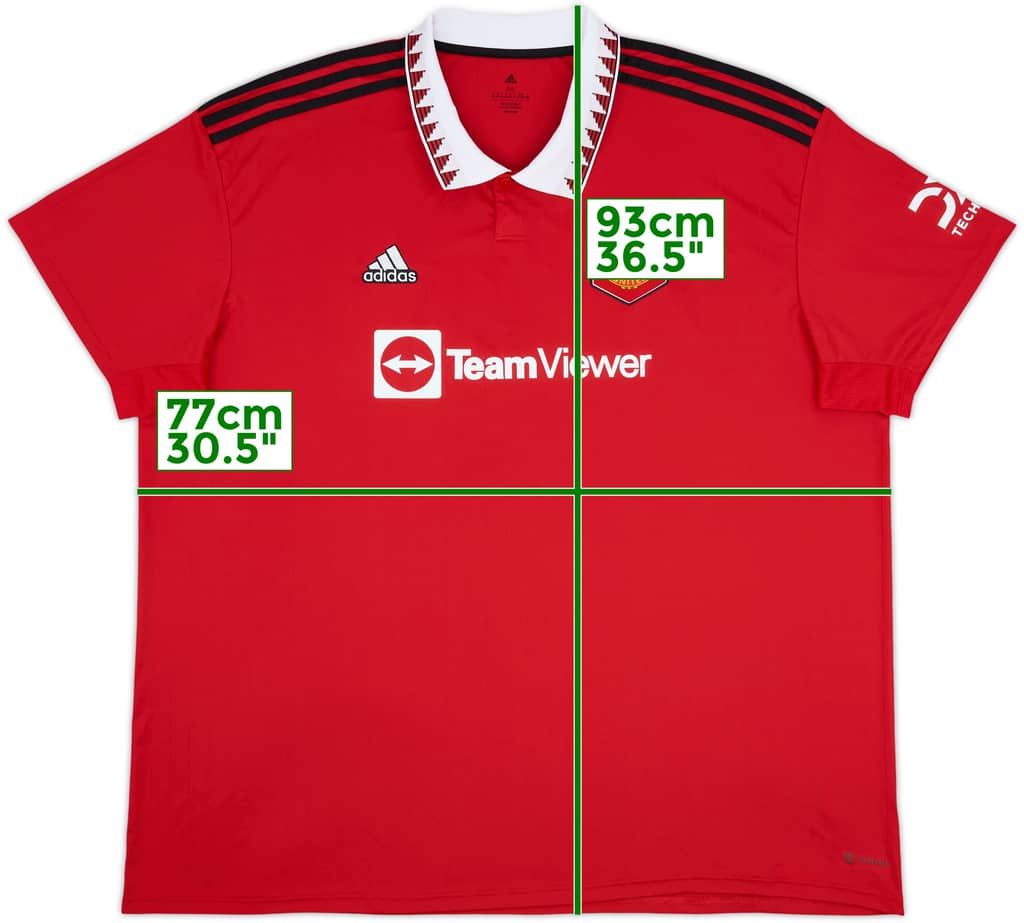 2022-23 Manchester United Home Shirt - 9/10 - (4XL)