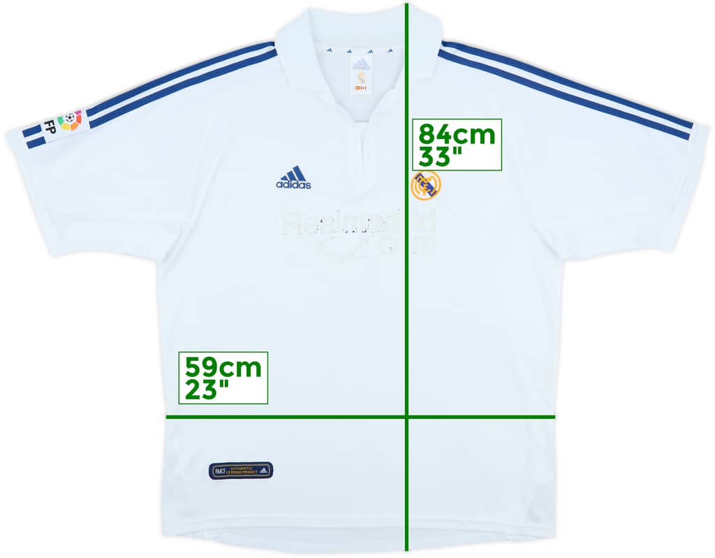 2001 Real Madrid Home Shirt - 4/10 - (XL)