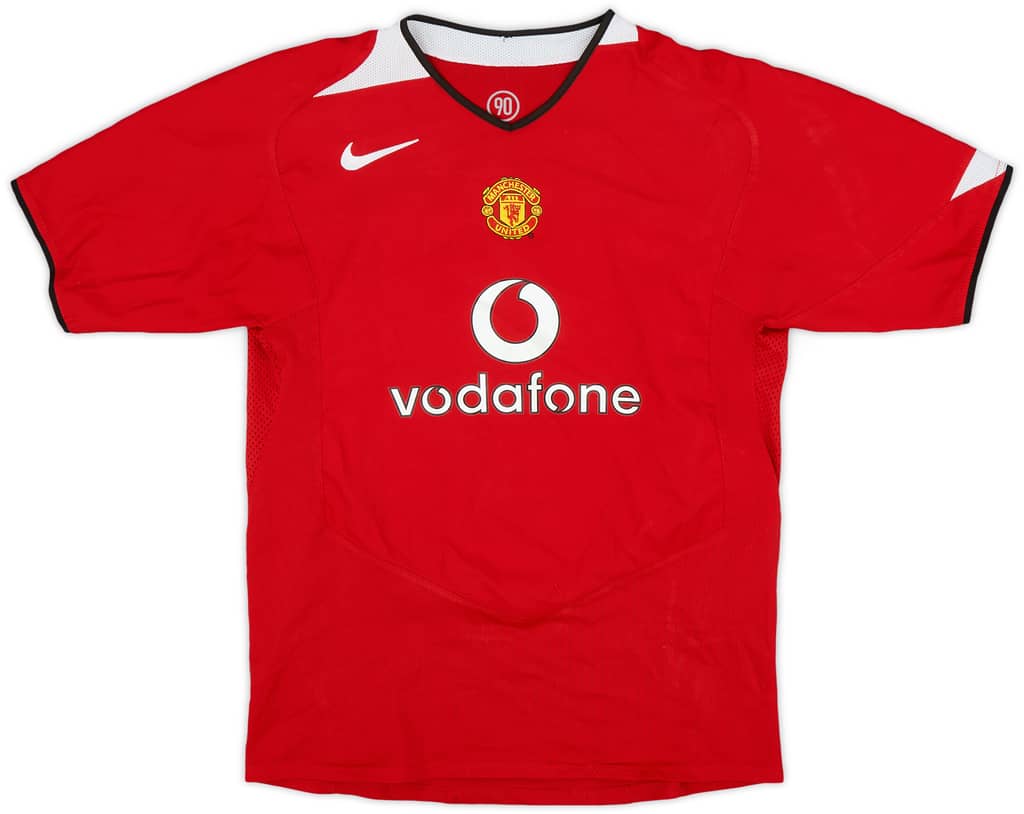 2004-06 Manchester United Home Shirt - 8/10 - (XL.Boys)