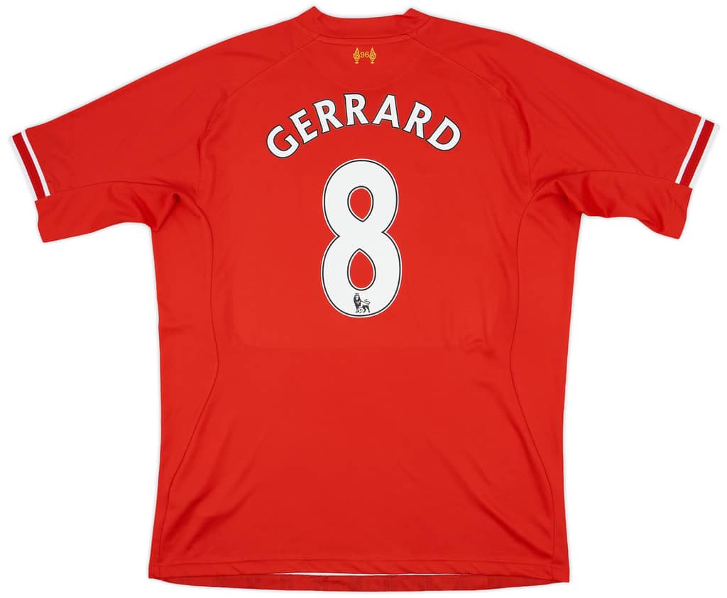 2013-14 Liverpool Home Shirt Gerrard #8 - 6/10 - (XXL)