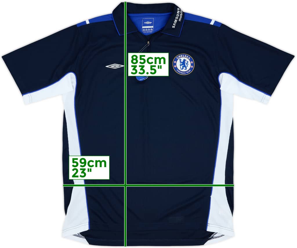 2005-06 Chelsea Umbro 1/4 Zip Polo Shirt (XL)