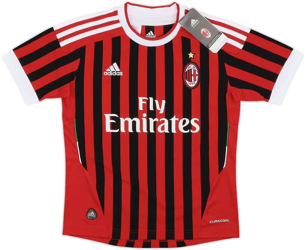 2011-12 AC Milan Home Shirt (S.Boys)