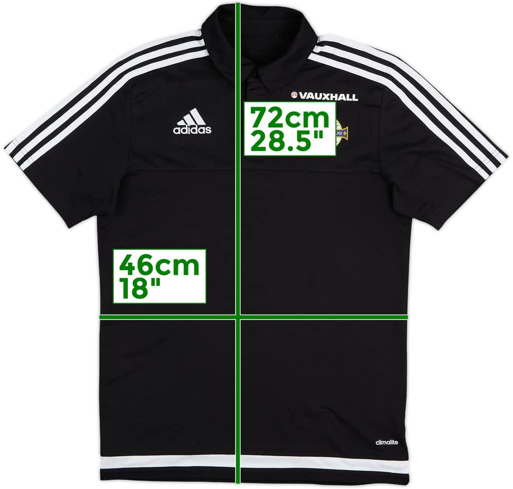 2015-16 Northern Ireland adidas Polo Shirt - 10/10 - (S)