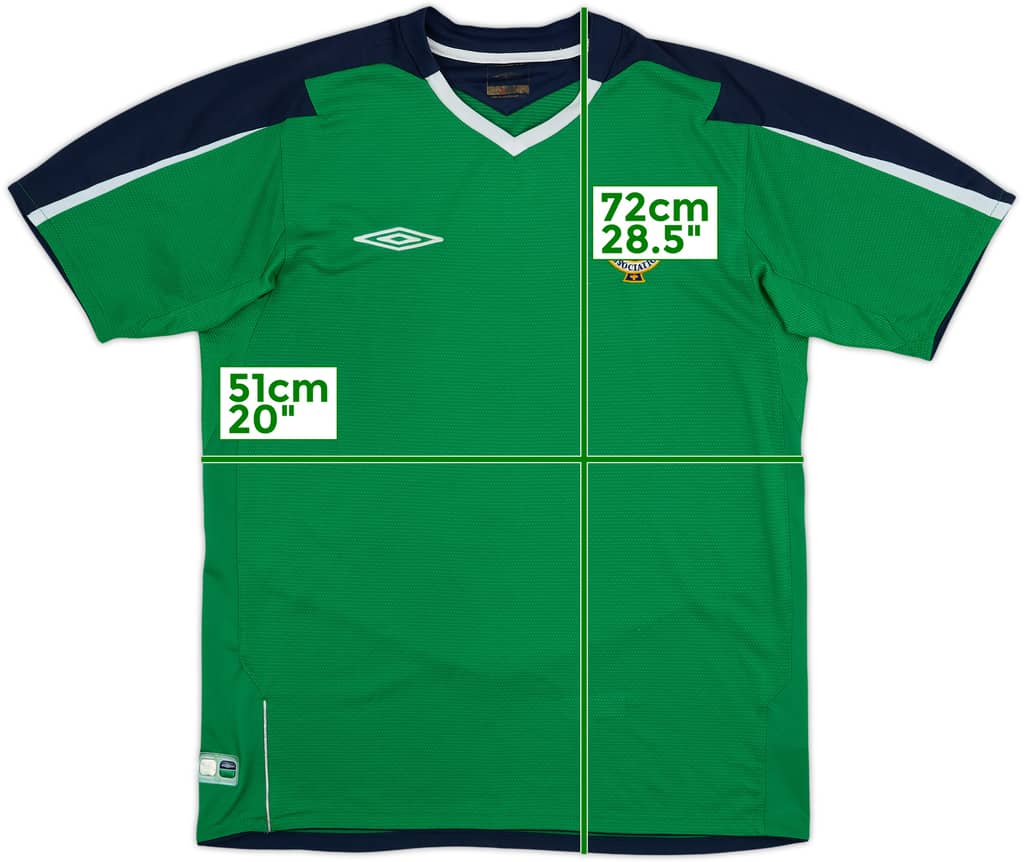 2004-06 Northern Ireland Home Shirt - 8/10 - (M)